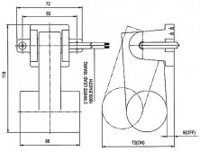 Переключатель поплавковый 118 x 72 мм