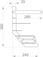 Защита редуктора для Suzuki DT9.9A/15A, DF8A, DF9.9B, DF9.9A/15A/20A, максимальная, черная