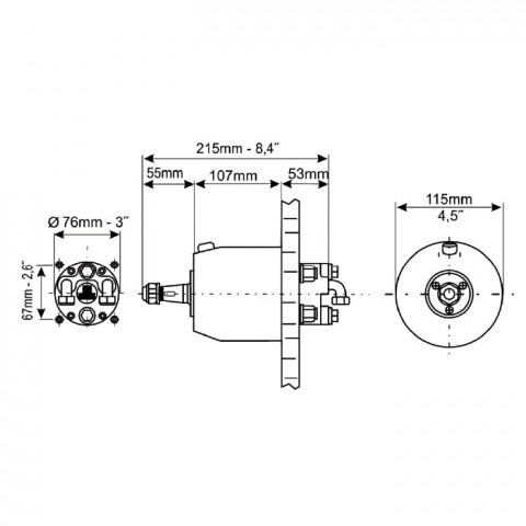 Помпа рулевая гидравлическая 28 куб.см фронтальная