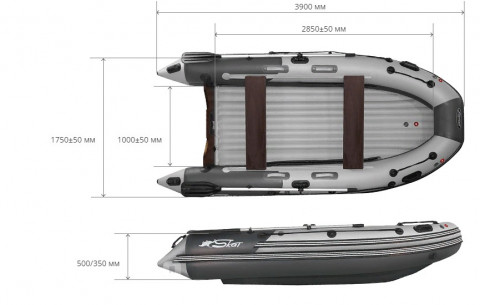 Лодка надувная Лодка надувная SKAT-Тритон 390