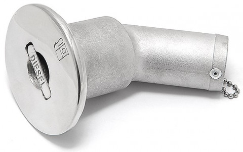 Горловина заливная 38мм сталь (Diesel), угловая