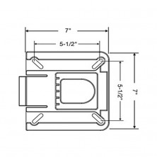 Переходник для быстрого снятия сидений 178х178мм