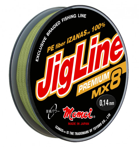 Шнур JigLine Premium WX8 (MX8) 0,27 мм, 23 кг, 100 м, зеленый