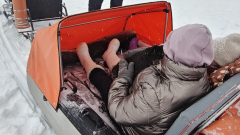 Сани-волокуши надувные из ПВХ для охоты, зимней рыбалки