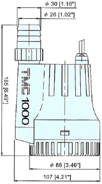 Насос осушительный 1000GPH/24В
