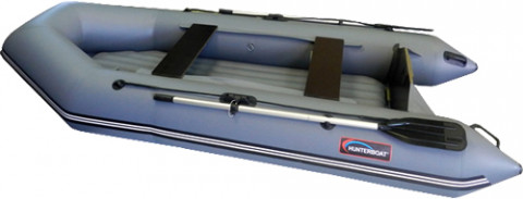 Моторная лодка Хантер 320 ЛН с надувным полом низкого давления