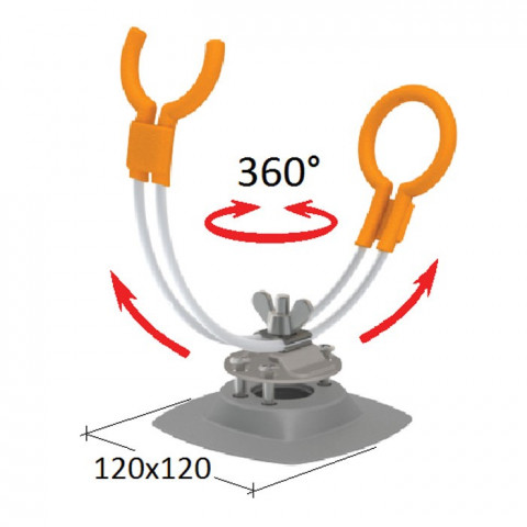 Держатель удилища на баллон надувной лодки "Poseidon"