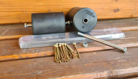 Комплект роликов со втулками и крепежом (резина)