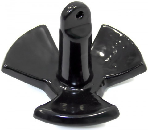 Якорь-гриб в ПВХ оболочке 9,1кг чёрный