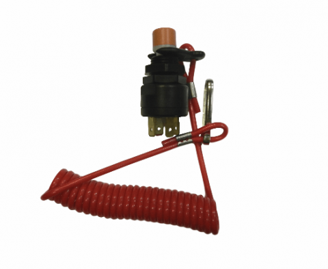 Кнопка остановки двигателя с чекой