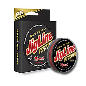Шнур JigLine Ultra PE 0,18 мм, 14,0 кг, 100 м, красный
