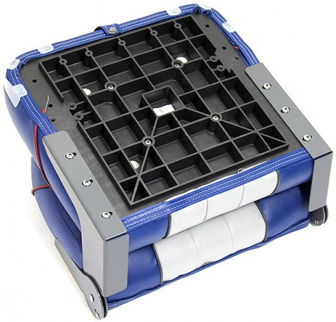 Сиденье мягкое складное Premium Centurion Boat Seat, бело-синее