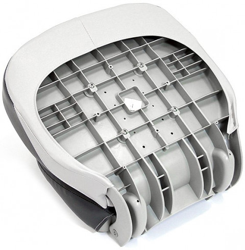 Сиденье мягкое складное Pro Angler Ergonomic Boat Seat, серо-красное