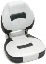 Сиденье мягкое складное Pro Angler Ergonomic Boat Seat, серо-чёрное