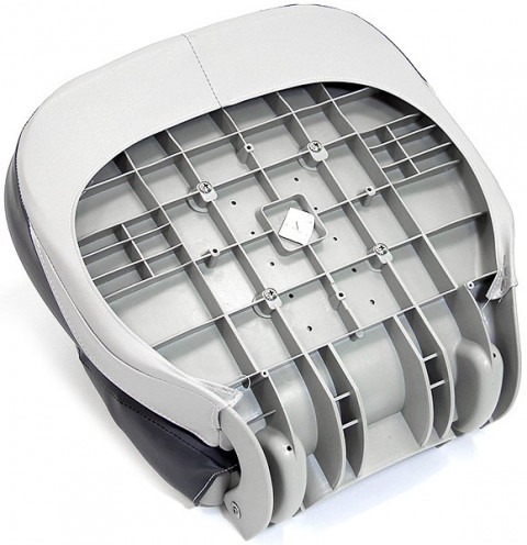 Сиденье мягкое складное Pro Angler Ergonomic Boat Seat, серо-чёрное