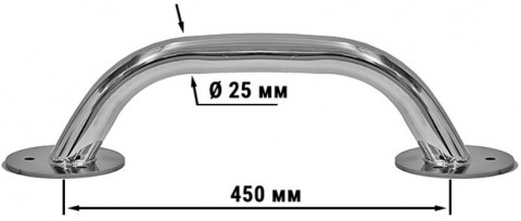 Поручень 25x450 мм