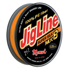 Шнур JigLine SuperSilk 0,14 мм, 11 кг, 100м, оранжевый