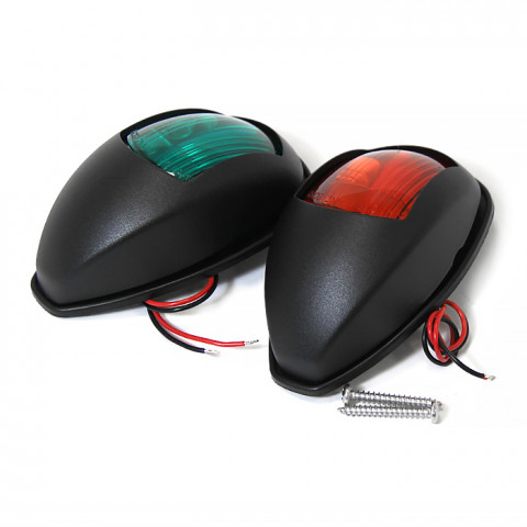 Огни бортовые 103х61х65 мм черный корпус, светодиодные