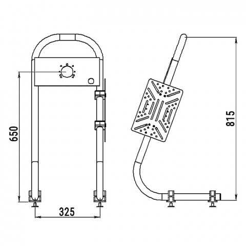 Стойка рулевая 32 мм из нерж.стали