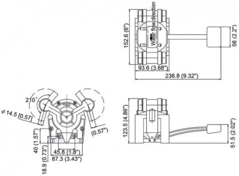 Насос осушительный ножной 240GPH