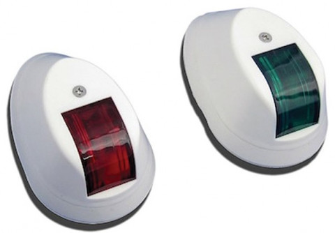 Огни бортовые 90x55 мм белый корпус
