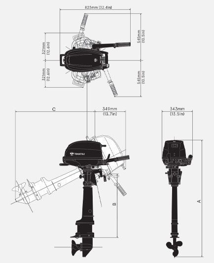 Лодочный мотор Tohatsu MFS 6 D Sail Pro