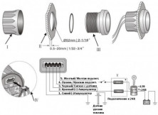 Указатель уровня топлива цифровой (WS), 0-190 Ом