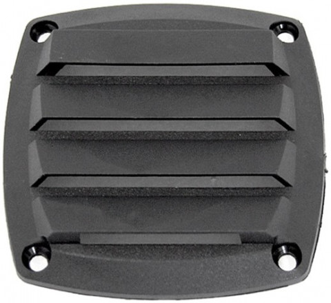 Крышка вентиляции 85x85 мм пластмассовая квадратная черная