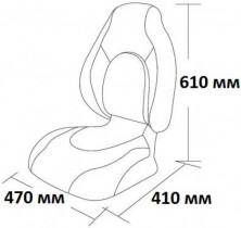 Сиденье Premium Contoured, угольно-серое