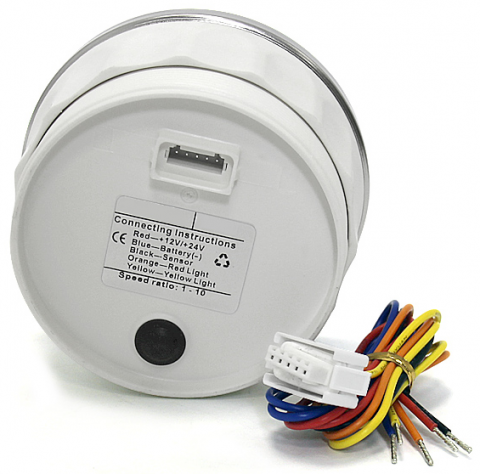 Тахометр цифровой 8000 об/мин со счетчиком моточасов (BS), SR:1-10