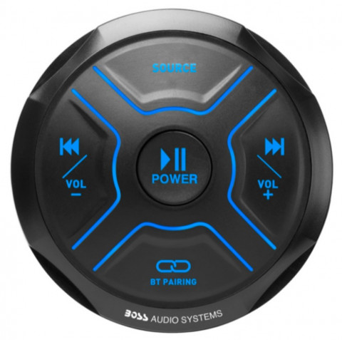 Магнитола Boss Audio MGR150B, круглая, USB/AUX/Bluetooth (2х60W), без дисплея (MGR150B)