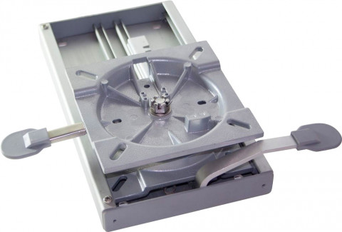 Поворотный механизм с салазками и фиксацией