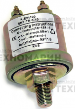 Датчик давления масла 0-10bar 1/8", 10-184om, гайка